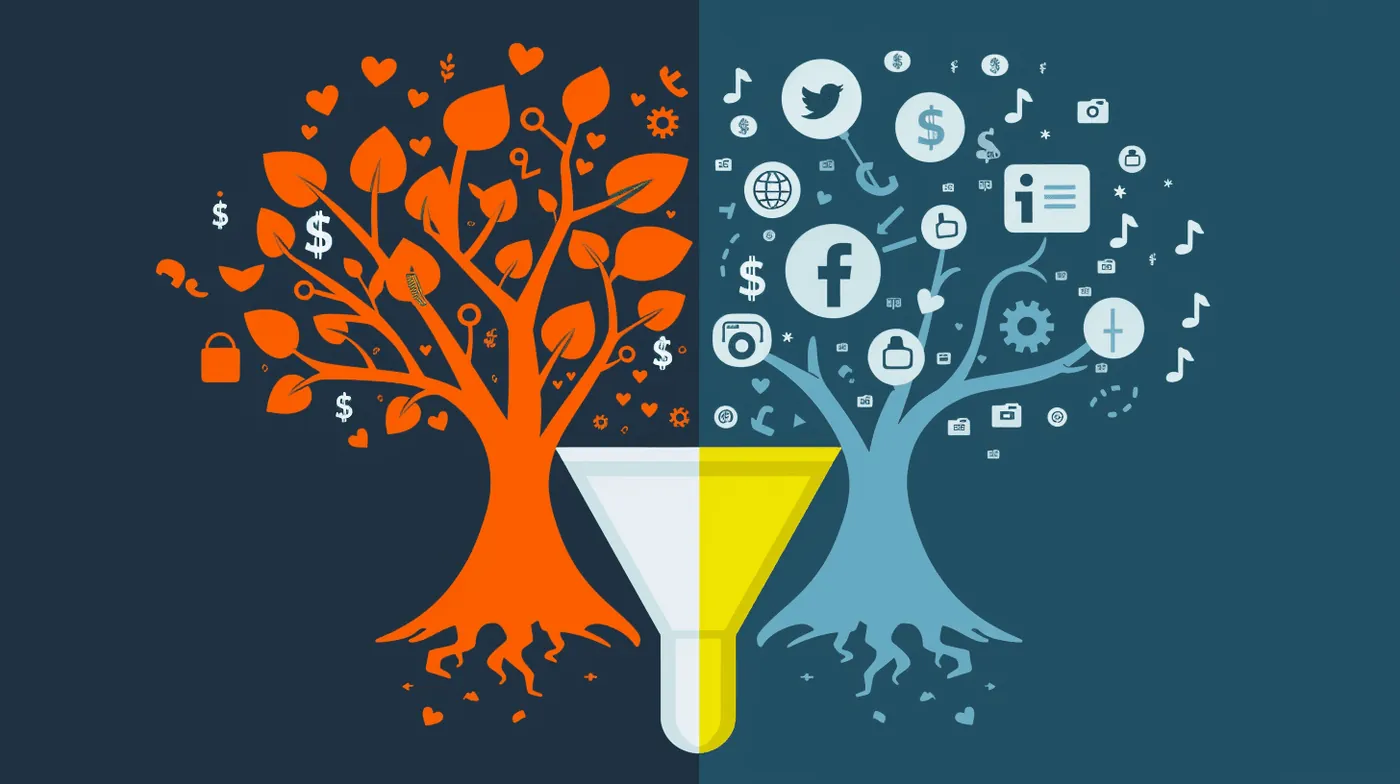 Comparação visual entre Google Ads e Meta Ads em tela dividida