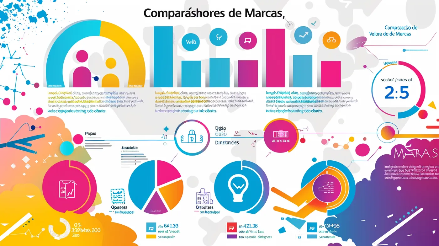 Gráfico comparando investimento em marca e em performance ao longo do tempo